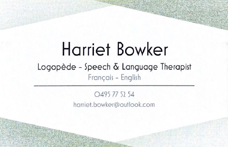 Foto van Harriet Bowker | Logopède — Speech & Language Therapist