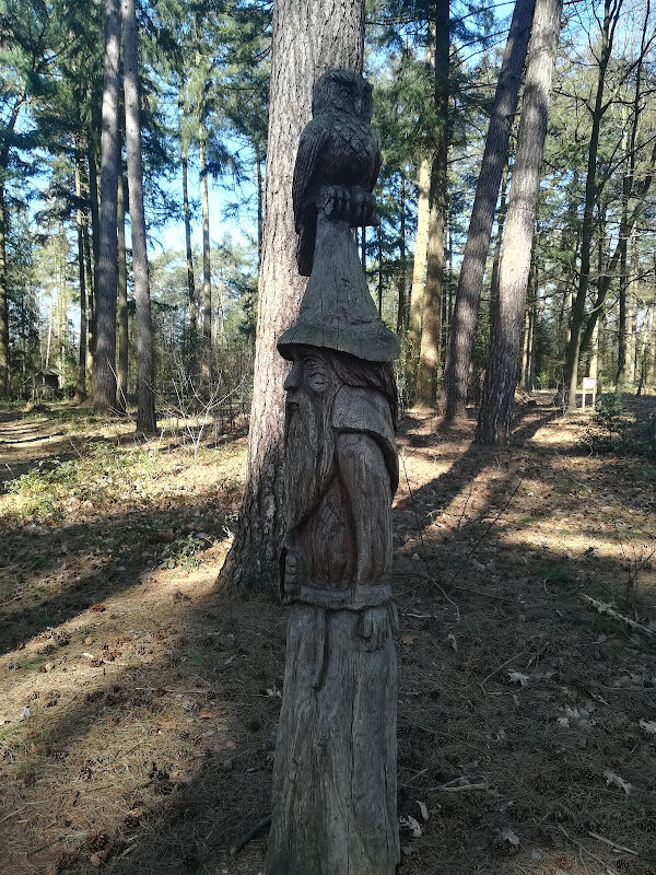 Foto van Stapelblokken, bosspeeltuin