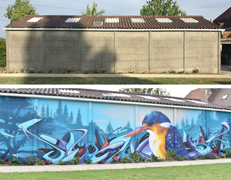 Foto van Graffiti Street Art Jeps & Boris